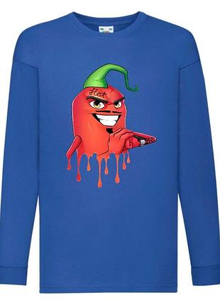 Лонгслив реглан едісон перець (ed-a03) розмір 104-116-128-140-152-164 синій