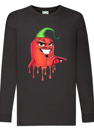 Лонгслив реглан эдисон перец (ed-a03) размер 104-116-128-140-152-164 черный