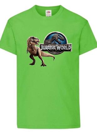 Футболка jurasic_park_005 салатовая 98-104-116-128-140-152-164