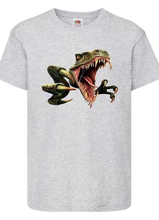 Футболка jurasic_park_0011 серая 98-104-116-128-140-152-164