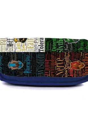 Школьный пенал гарри потер органайзер универсальный (harry potter-0034-blue) синий