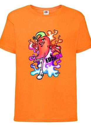 Футболка эдисон перец (ed-02) оранжевая 104-116-128-140-152-164