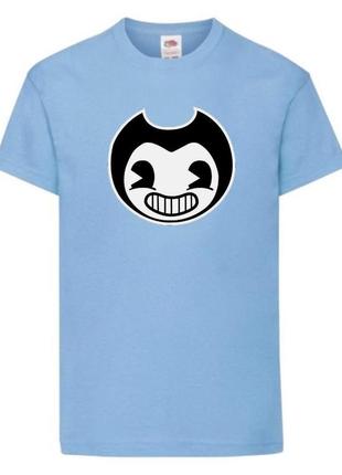 Футболка бенди и чернильная машина 0026 светло голубая 98-104-116-128-140-152-164 размер