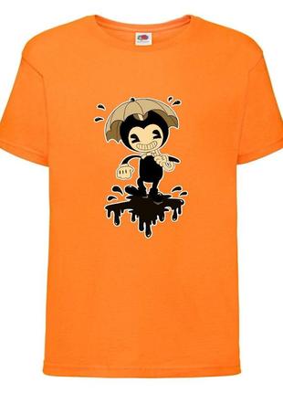 Футболка бенди и чернильная машина 003 оранжевая 98-104-116-128-140-152-164 размер