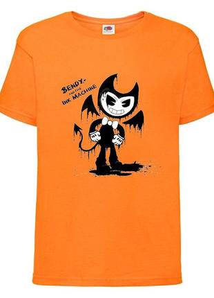 Футболка бенди и чернильная машина 0011 оранжевая 98-104-116-128-140-152-164 размер