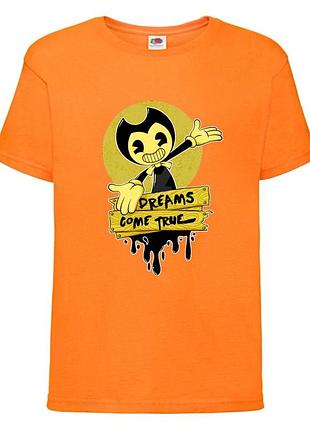 Футболка бенди и чернильная машина 0012 оранжевая 98-104-116-128-140-152-164 размер