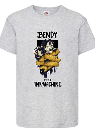 Футболка бенди и чернильная машина 004 серая 98-104-116-128-140-152-164 размер