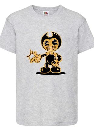 Футболка бенди и чернильная машина 005 серая 98-104-116-128-140-152-164 размер