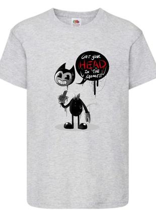 Футболка бенди и чернильная машина 009 серая 98-104-116-128-140-152-164 размер