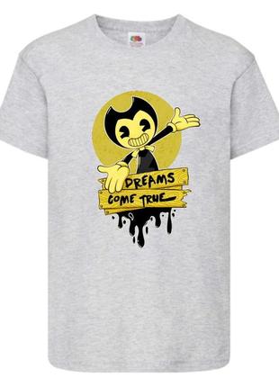 Футболка бенди и чернильная машина 0012 серая 98-104-116-128-140-152-164 размер