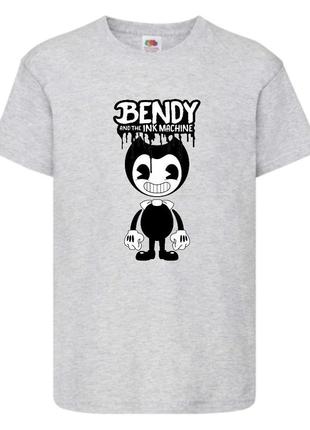 Футболка бенди и чернильная машина 0022 серая 98-104-116-128-140-152-164 размер
