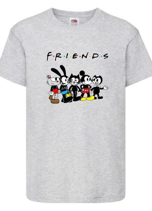 Футболка бенди и чернильная машина 0031 серая 98-104-116-128-140-152-164 размер