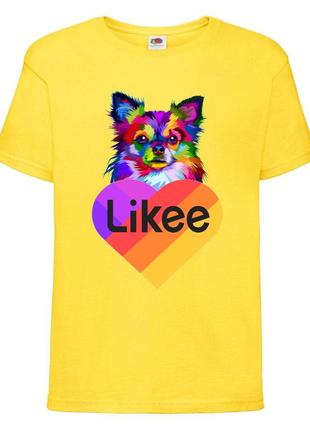 Футболка лайк likee желтая (ly-d5)