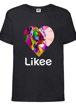 Футболка лайк likee черная (lblack-leon)