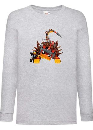 Лонгслив реглан лего нинзяго лего муви лего лига справедливости (lego-012) серый 104-164 размер