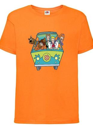 Футболка детская скуби-ду (scooby-doo) оранжевая