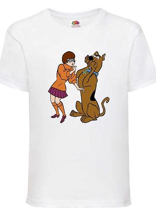 Футболка детская скуби-ду 4 (scooby-doo) белая