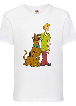 Футболка детская скуби-ду 6 (scooby-doo) белая