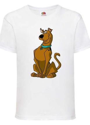 Футболка детская скуби-ду 8 (scooby-doo) белая