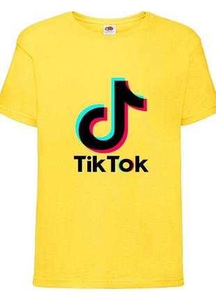 Футболка tik tok желтая (ttyl-1)