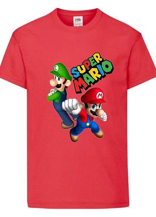 Футболка супер марио (super mario) красная (smar rd-1)