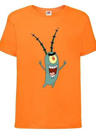 Футболка детская спанч боб 15 (sponge bob) оранжевая