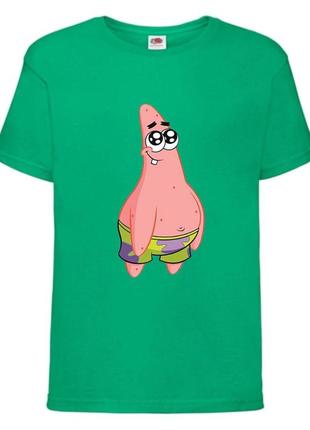 Футболка детская спанч боб 20 (sponge bob) зеленая
