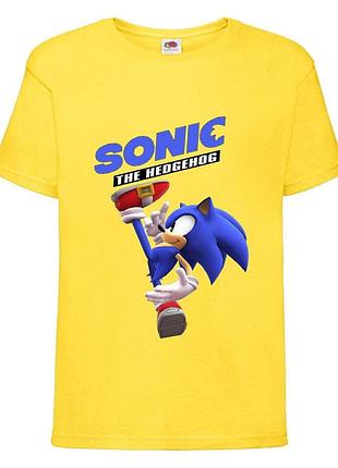 Футболка детская соник (sonic) желтая (snc  yl-1)