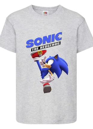 Футболка детская соник (sonic) серая (snc  gr-1)