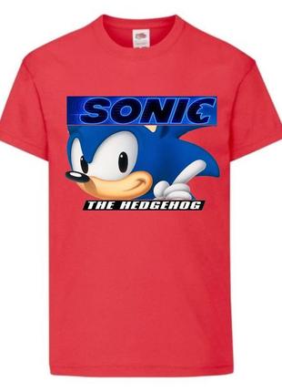 Футболка детская соник (sonic) красная (snc  rd-4)