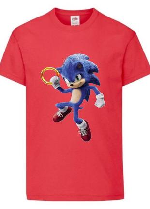 Футболка детская соник (sonic) красная (snc  rd-5)