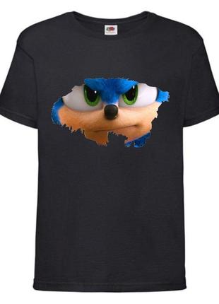 Футболка детская соник (sonic) черная (snc  blc-2)