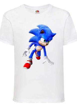 Футболка детская соник (sonic) белая (snc  wh-02)