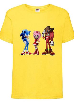 Футболка детская соник (sonic) желтая (snc  yl-7)