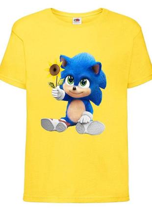 Футболка детская соник (sonic) желтая (snc  yl-01)