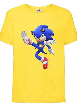Футболка детская соник (sonic) желтая (snc  yl-03)