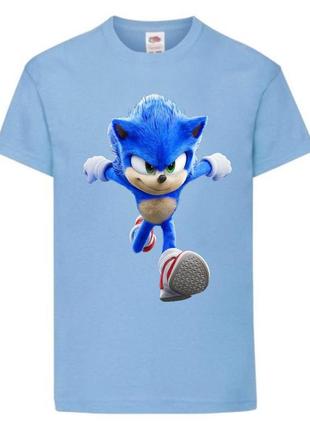 Футболка детская соник (sonic) голубая (snc  sbl-7)