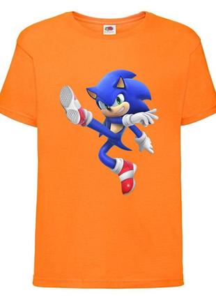 Футболка детская соник (sonic) оранжевая (snc  or-03)