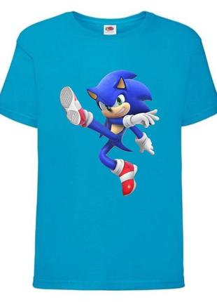Футболка детская соник (sonic) синяя (snc  blu-03)