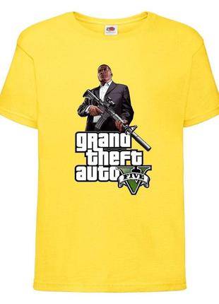 Футболка детская гта-001 (gta-001) желтая 116-128-140-152-164