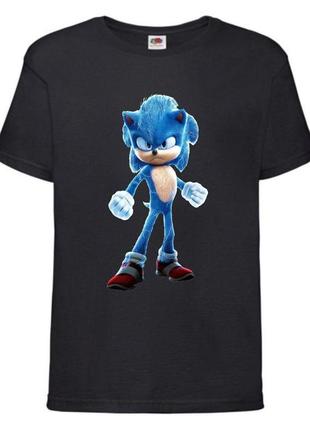 Футболка детская соник (sonic) черная (snc  blc-05)