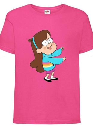 Футболка детская гравити фолз (gravity falls) розовая (gf  pin-005)
