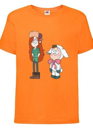 Футболка детская гравити фолз (gravity falls) оранжевая (gf  or-3)