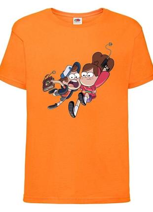 Футболка детская гравити фолз (gravity falls) оранжевая (gf  or-4)
