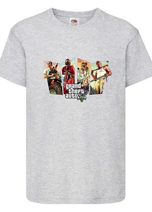 Футболка детская гта-008 (gta-008) серая 116-128-140-152-164
