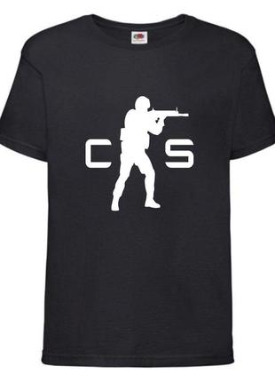 Футболка детская контр страйк 006 (csg-006) черная, размер 104-116-128-140-152-164