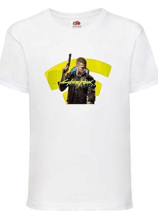 Футболка кибер панк 0012 (cyber punk) детская (crk-0012), цвет белый, размер 116-128-140-152-164