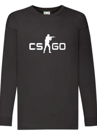 Лонгслив реглан контр страйк 0014 (csg-0014) размер 104-116-128-140-152-164 черный