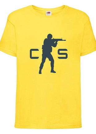 Футболка детская контр страйк 006 (csg-006) желтая, размер 104-116-128-140-152-164