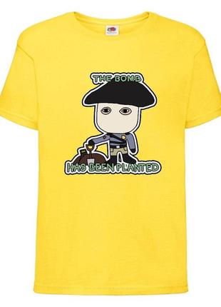 Футболка детская контр страйк 0010 (csg-0010) желтая, размер 104-116-128-140-152-164